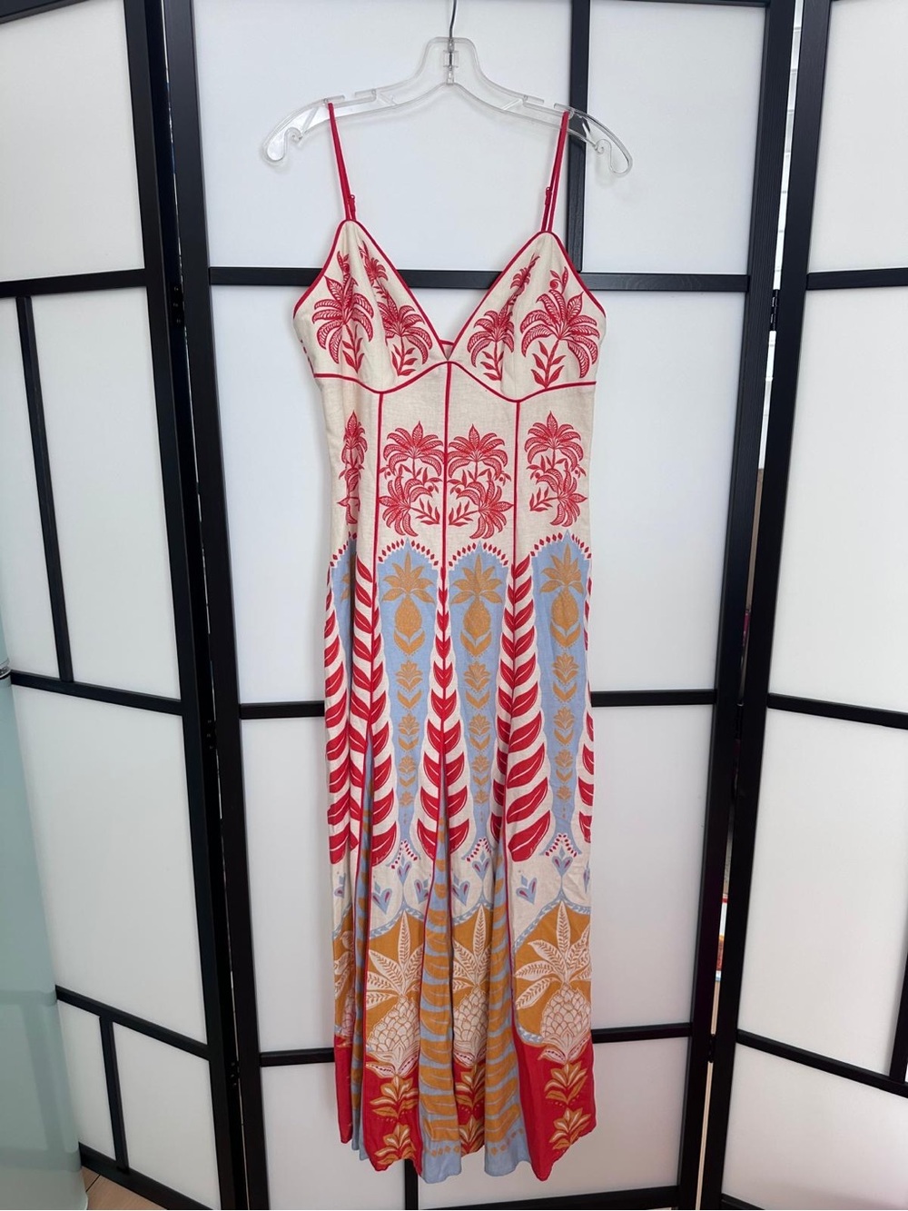Tommy Bahama Red, White & Yellow Printed Maxi Dress - Picture 7 of 7